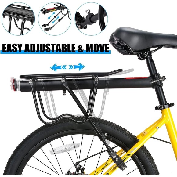 110Lb Capacity  Adjustable Bike Cargo Rack, Cycling Equipment, WEST BIKING - Picture 5 of 16